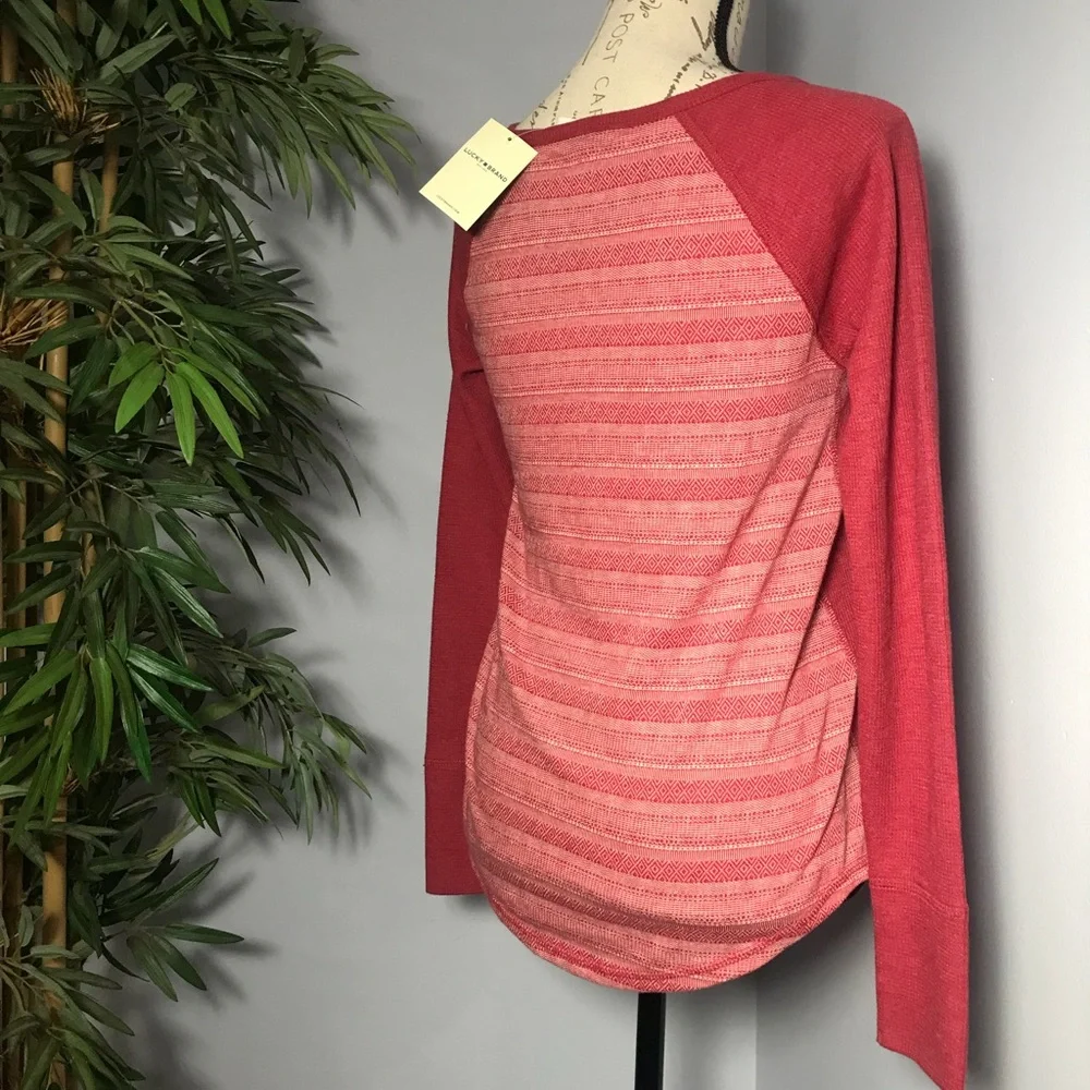Lucky Brand Rio Red Long Sleeve Thermal - Picture 4 of 6